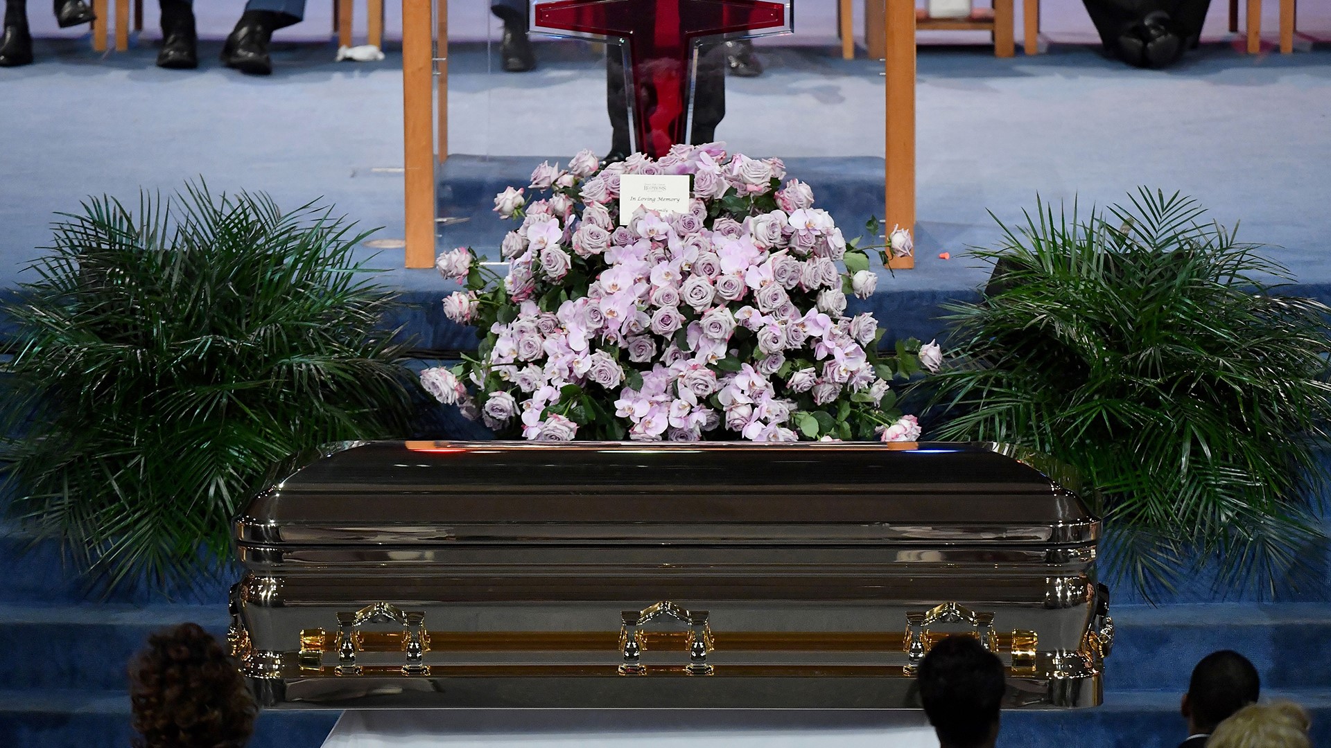 aretha franklin casket blue dress funeral: Nation mourns and celebrates the Queen of Soul Size:S (14-14 1/2) 32/33 Collection: REACTIVE JUNE 24 Black And Red Gothic