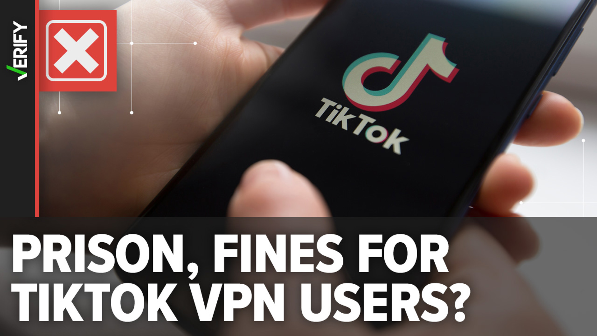 Contrary to claims on viral posts, TikTok users won’t face prison time or steep fines if they use a virtual private network to access the app after it’s banned.