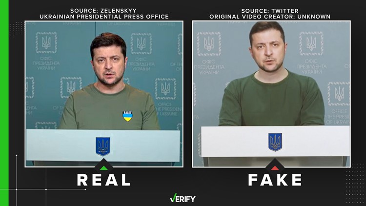 No, the video of Ukrainian President Zelenskyy urging surrender isn’t real. It’s a deepfake