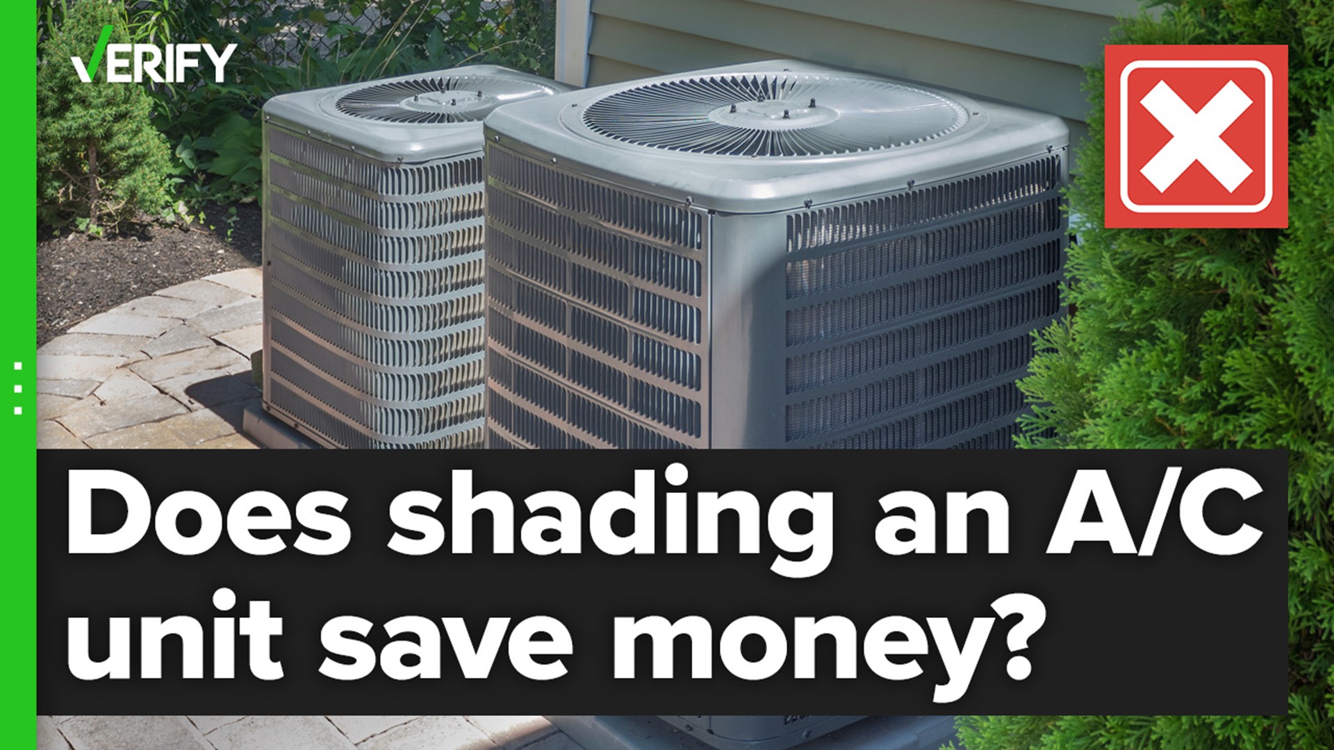 Putting a shade over your central A/C unit doesn’t make it run more efficiently. In fact, it could actually cause added problems.