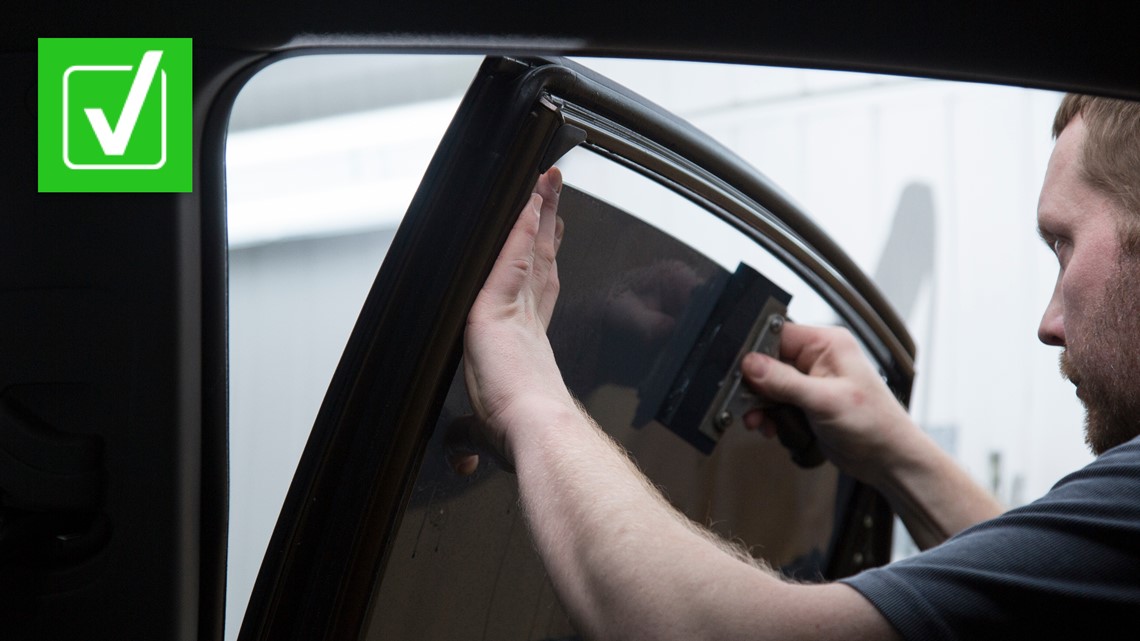 Tinted car windows can reduce heat inside of the car