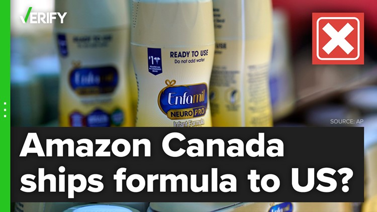No, Amazon Canada will not ship baby formula to U.S. parents