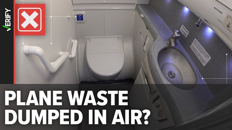 No, toilet waste is not dumped from planes mid-flight