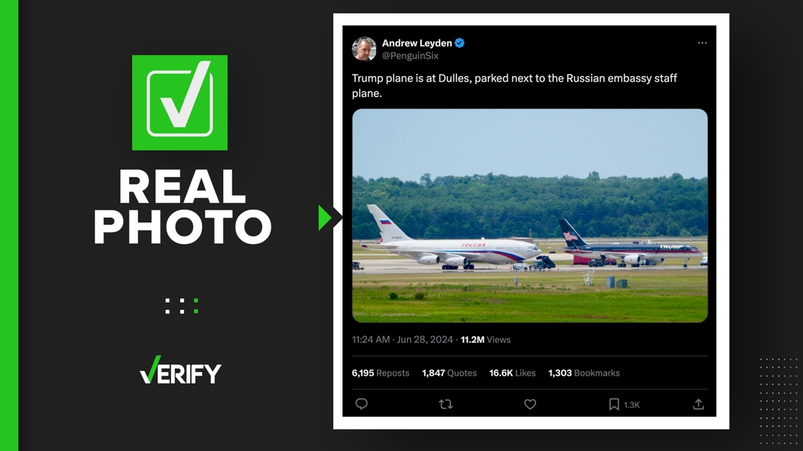 What we can VERIFY about the Trump photo and the Russian plane