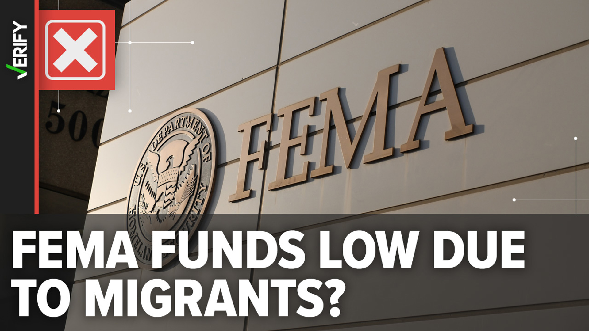 FEMA’s Disaster Relief Fund and its migrant initiative are appropriated through separate funding streams. Replenishing the disaster fund requires an act of Congress.