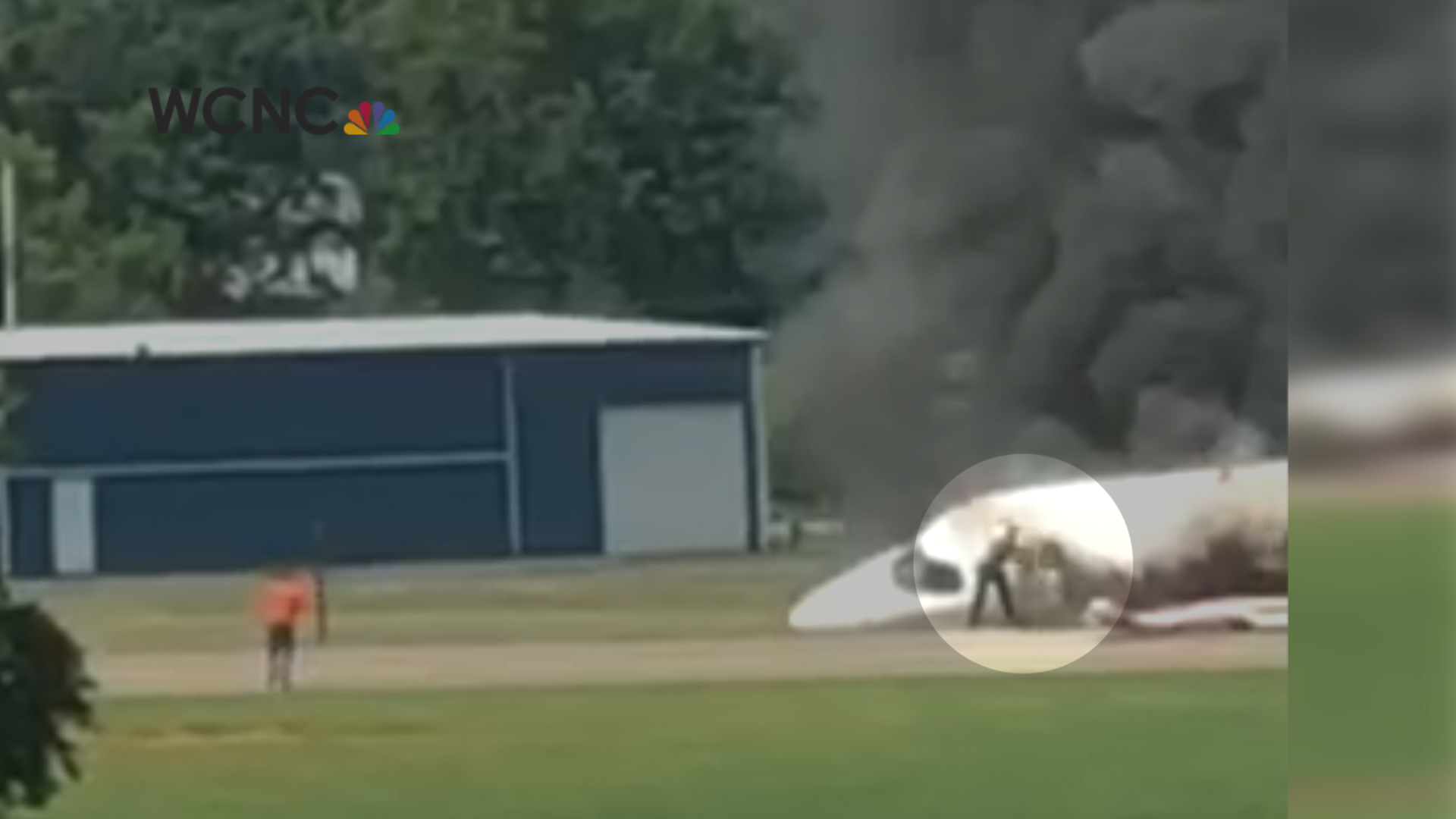 VIDEO Earnhardt family seen escaping fiery plane crash