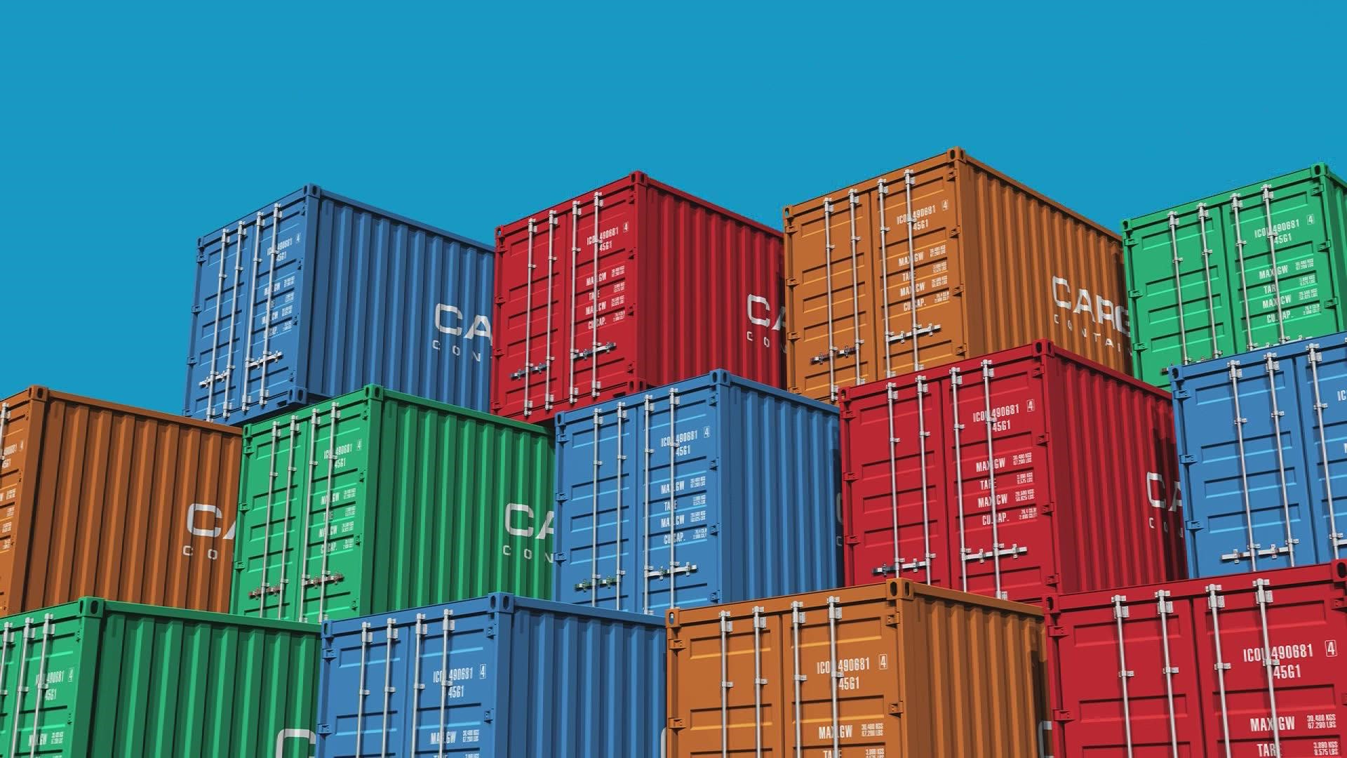 Goods from overseas are sitting on around 500,000 shipping containers stuck in a traffic jam at the ports of Los Angeles and Long Beach.