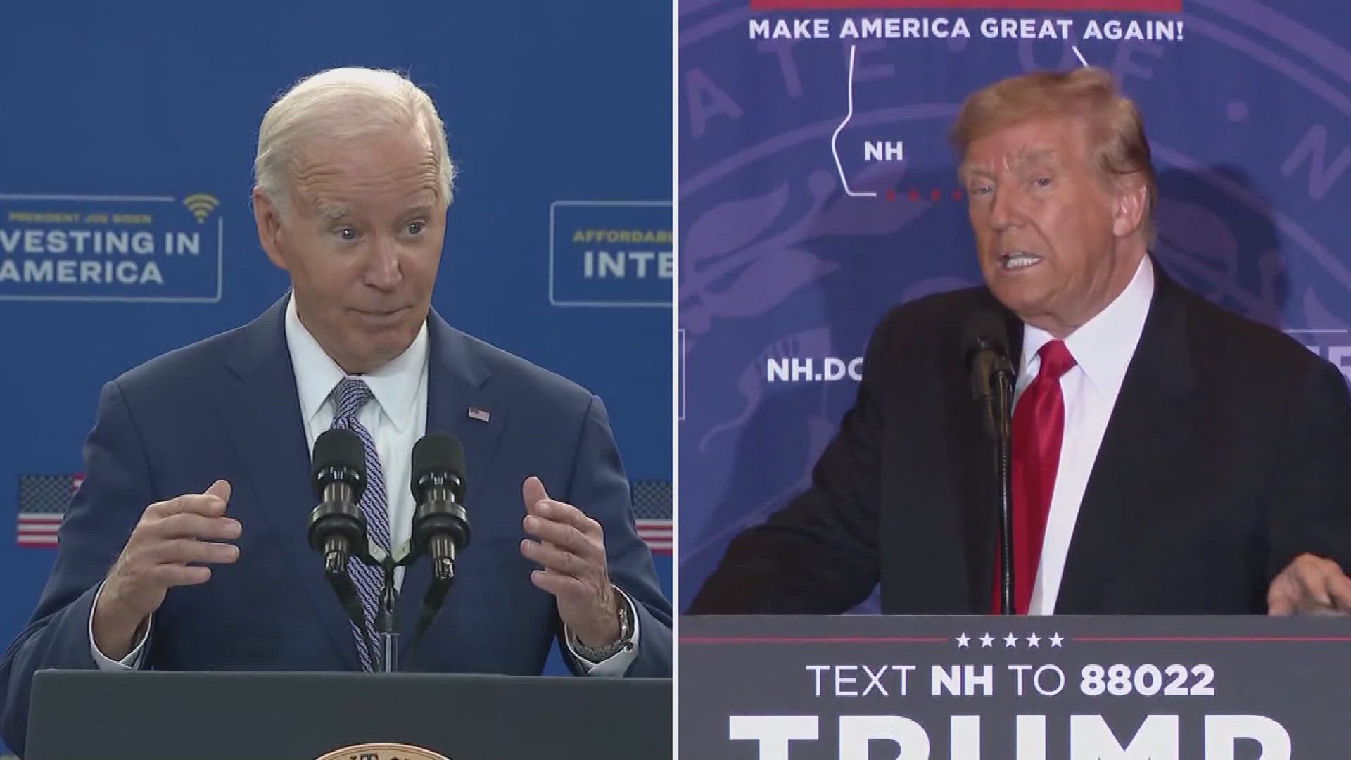 The Trump-Biden presidential debate is starting with a coin flip.
