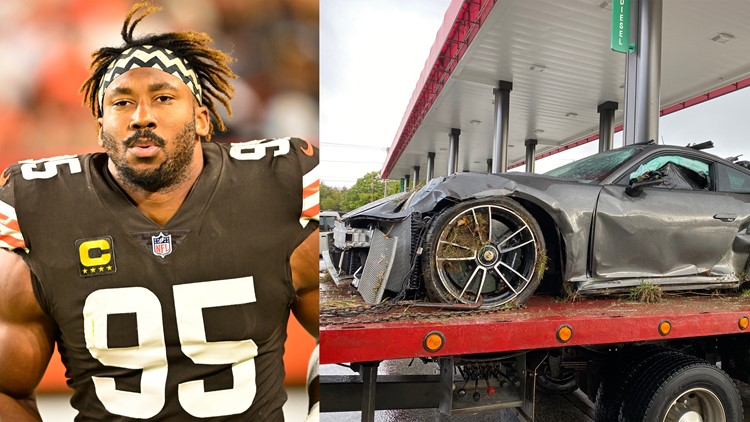 Cleveland Browns DE Myles Garrett 'alert and responsive' following car crash