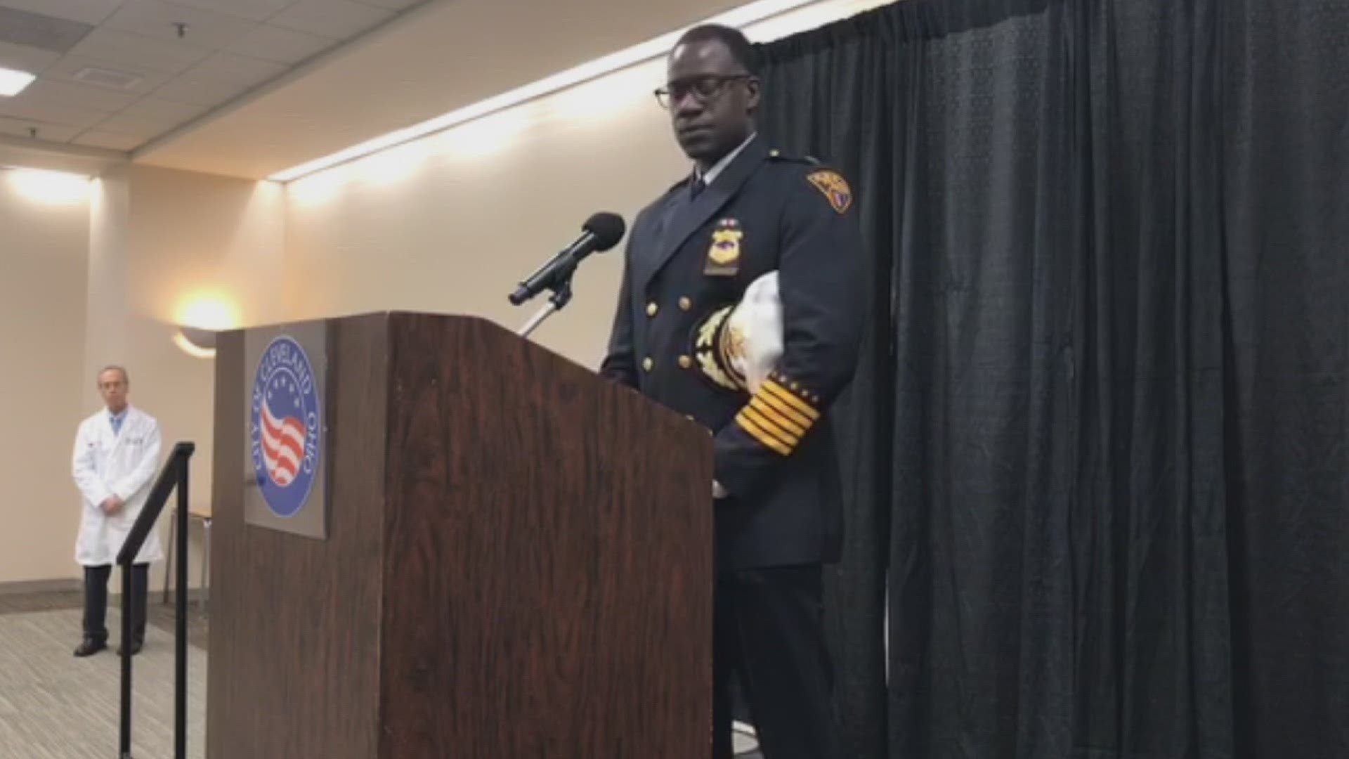 New order!  Cleveland Police Chief Calvin Williams announced that police are now using single-officer vehicle operations to avoid personal contact inside cruisers.
