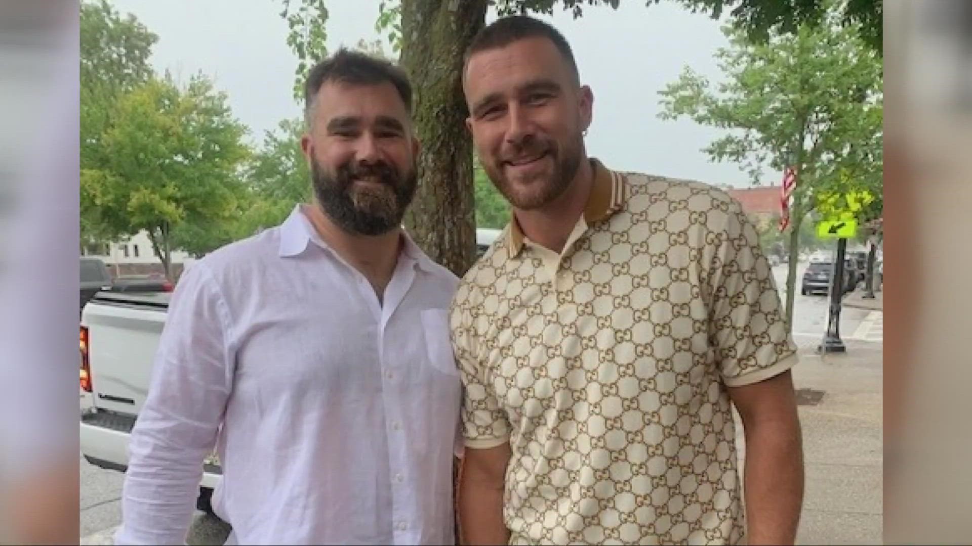 Brothers Travis Kelce and Jason Kelce face off in Super Bowl LVII