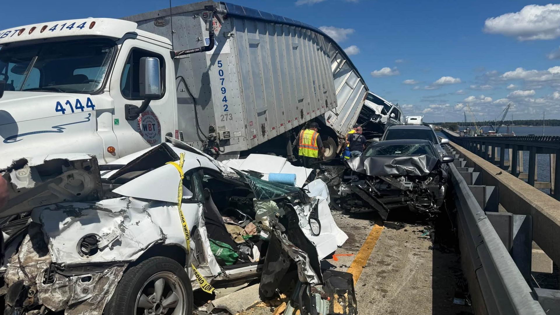 I-95 in South Carolina reopens after 69-vehicle bridge pileup | kgw.com