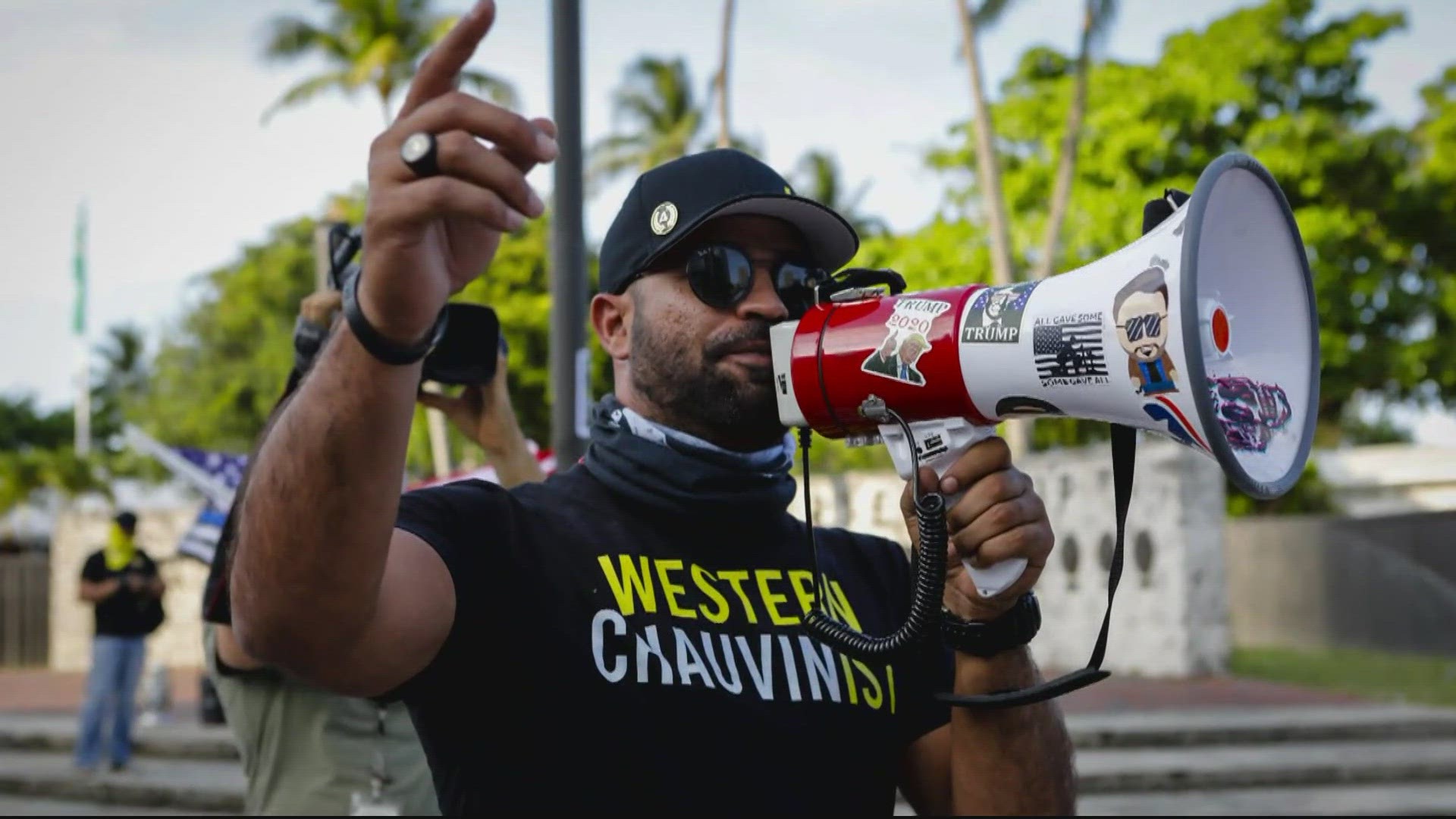 Tarrio and four other members of the Proud Boys were convicted at trial of multiple conspiracy counts for plotting to stop the certification of the 2020 election.