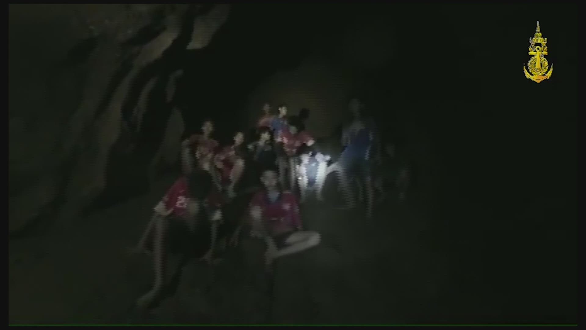 Rescuers found all 12 boys and their soccer coach alive deep inside a partially flooded cave in northern Thailand late Monday, more than a week after they disappeared. (Video: Thai Navy Seal via AP)