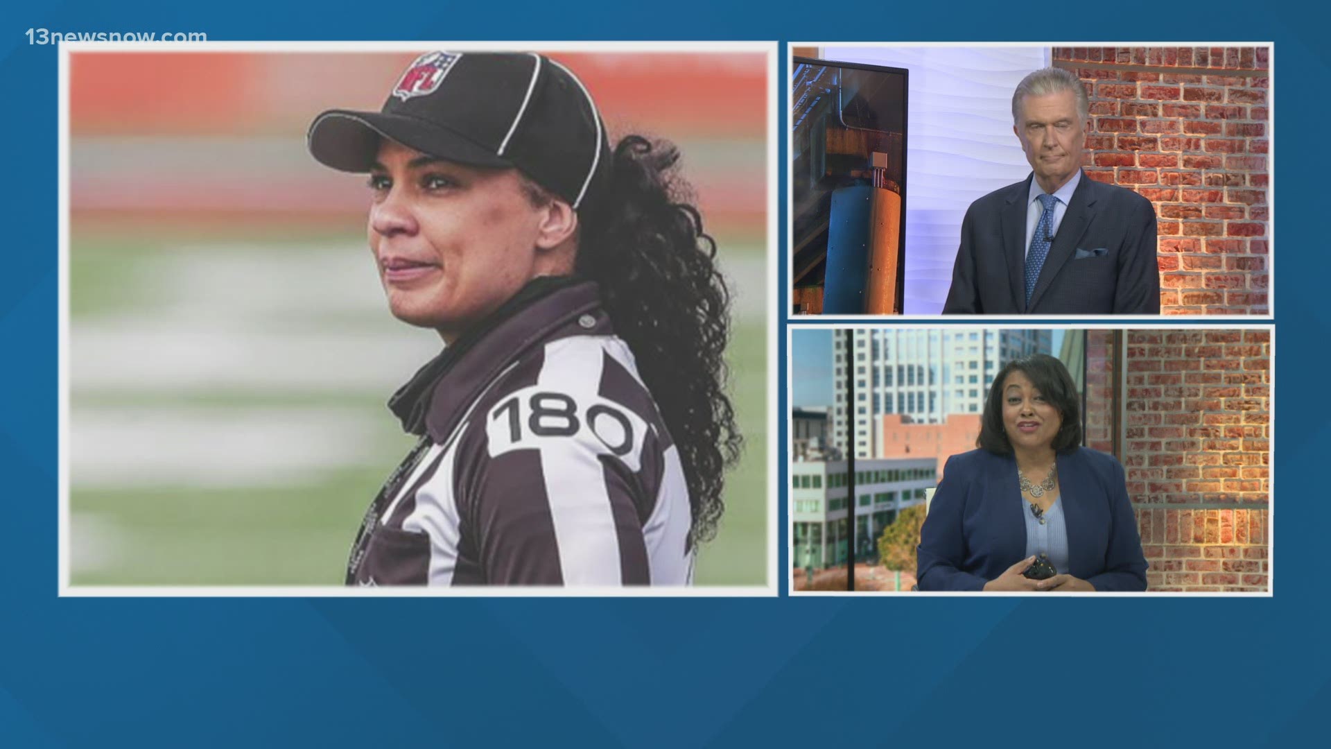 Maia Chaka, a Virginia Beach teacher and Norfolk State graduate, is the first African American woman referee in the National Football League.