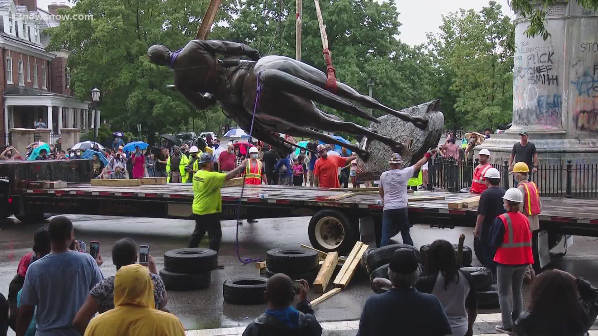 Mayor Levar Stoney used his emergency powers to order crews in Richmond to begin taking down the monuments in the former capital of the Confederacy.