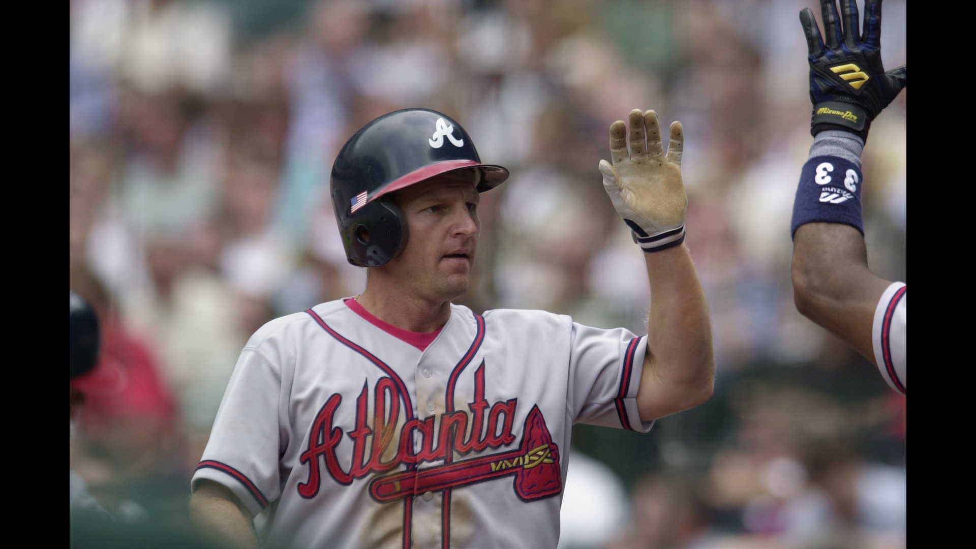 Son of former Brave Keith Lockhart on life support after hit in face by